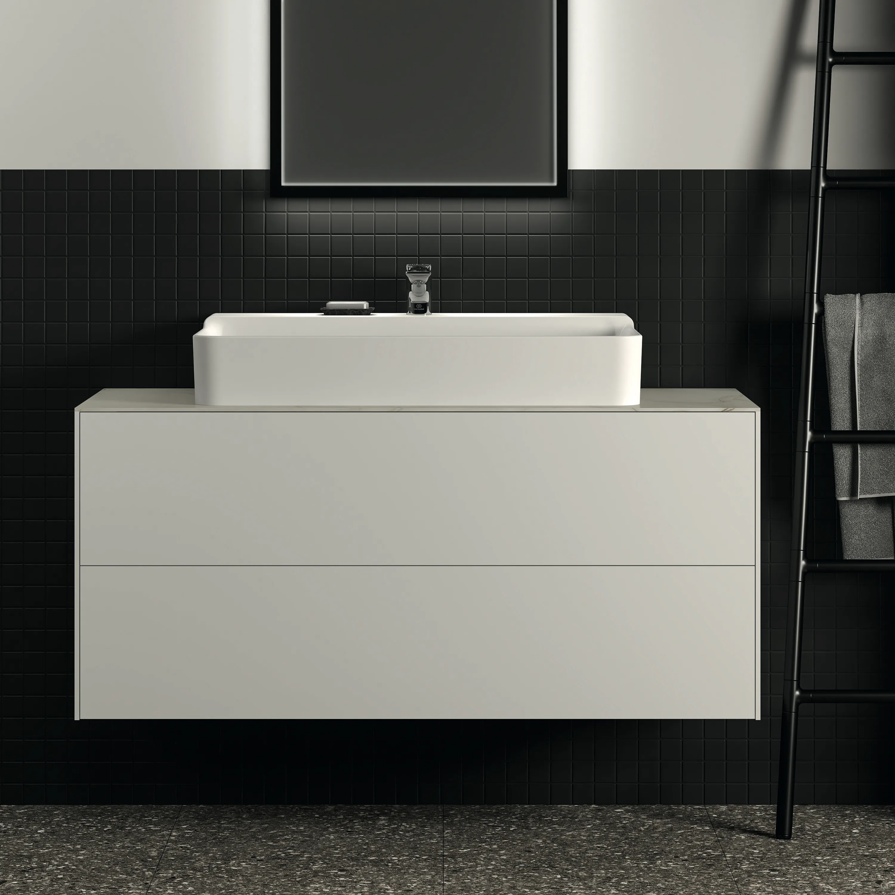 Ideal Standard Waschtischunterschrank „Conca“ 120 × 54 × 50,5 cm Weiß matt lackiert