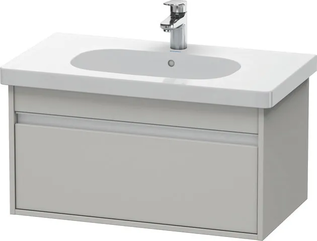 Duravit Waschtischunterschrank wandhängend „Ketho“ 80 × 41 × 45,5 cm Betongrau Matt Duravit Waschtischunterschrank wandhängend „Ketho“ 80 × 41 × 45,5 cm Betongrau Matt