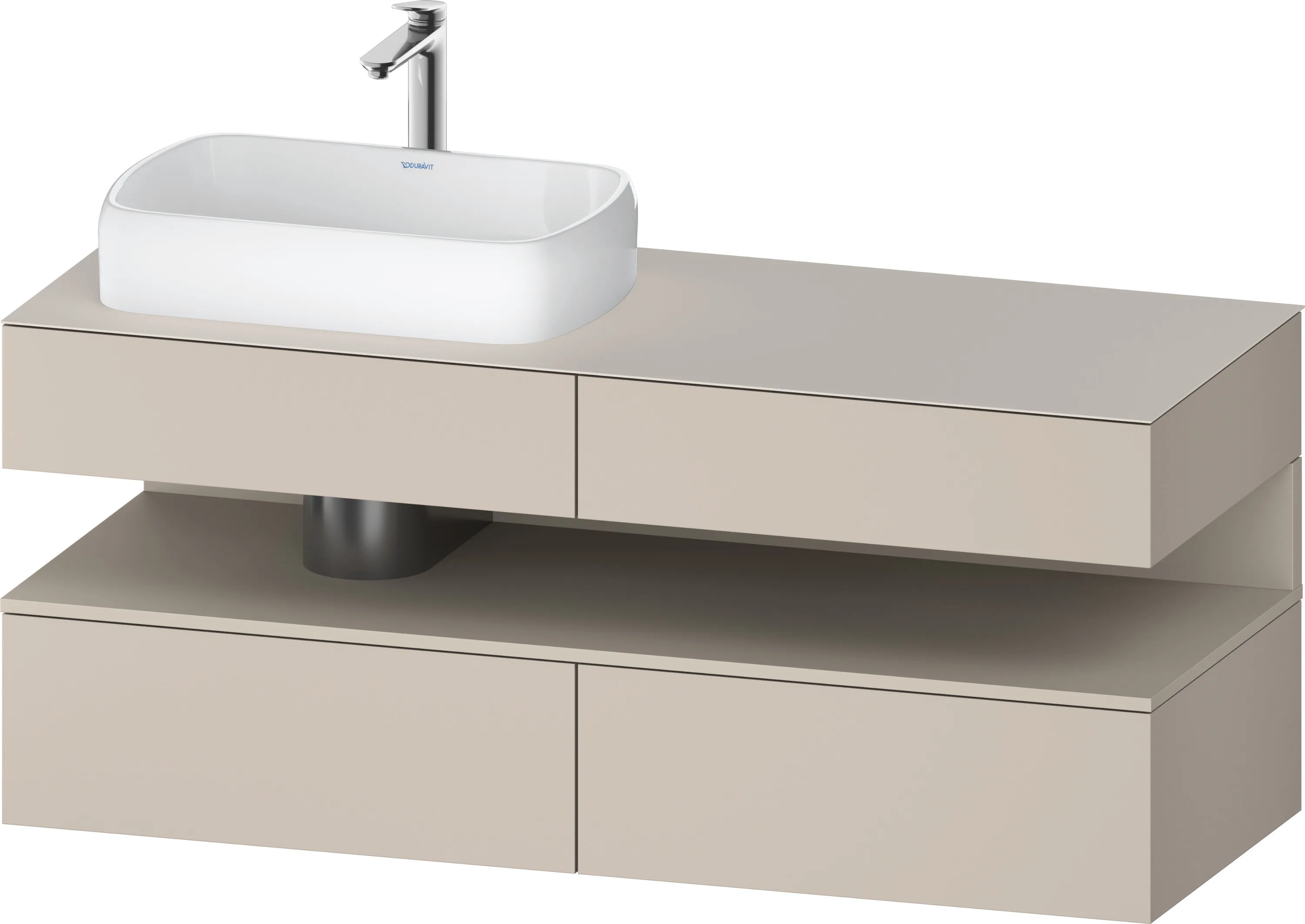 Duravit Waschtischunterschrank wandhängend „Qatego“ 140 × 60 × 55 cm