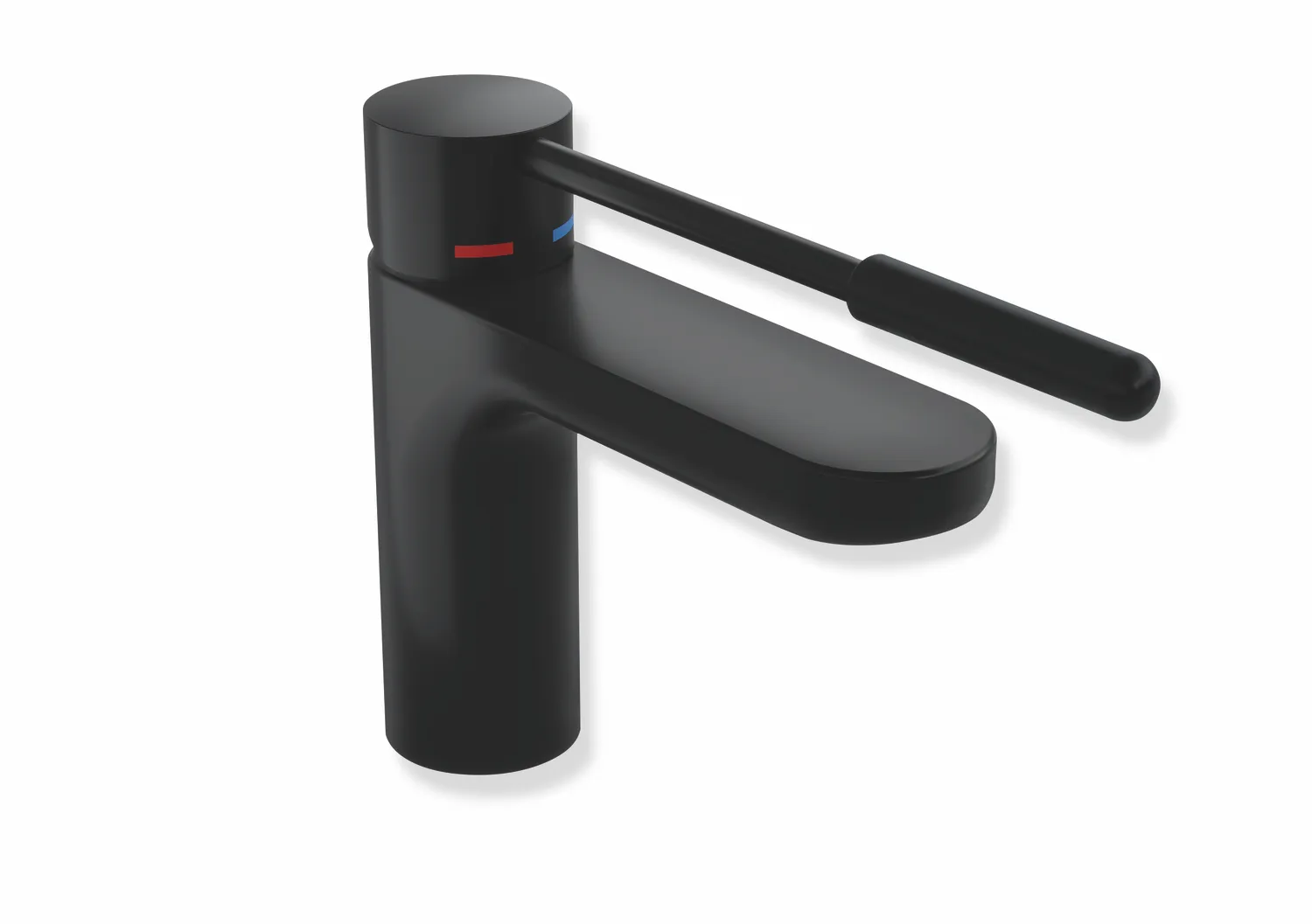 Einhand-Waschtischarmatur „System-Armaturen“ 19,9 cm in Schwarz tiefmatt / Schwarz matt Einhand-Waschtischarmatur „System-Armaturen“ 19,9 cm in Schwarz tiefmatt / Schwarz matt