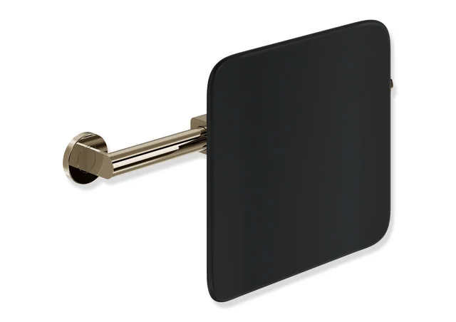 HEWI Rückensstütze System 900, PVD Bronze glänzend, Tiefe 150 mm, Achsmaß 478–578 mm verstellbar, Wandmontage, schwarz HEWI Rückensstütze System 900, PVD Bronze glänzend, Tiefe 150 mm, Achsmaß 478–578 mm verstellbar, Wandmontage, schwarz