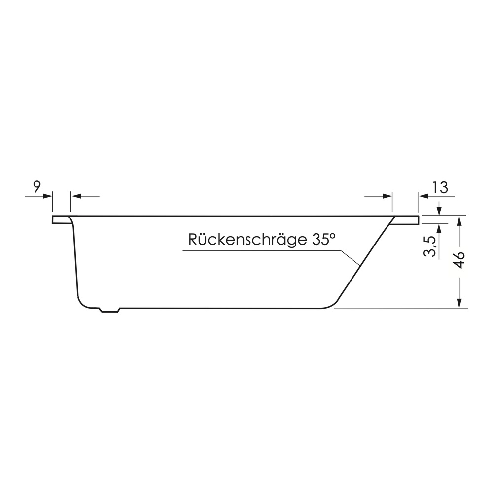 repaBAD Badewanne „Arosa Ergo“ rechteck 1800 × 800 mm, Fußablauf in Weiß repaBAD Badewanne „Arosa Ergo“ rechteck 1800 × 800 mm, Fußablauf in Weiß