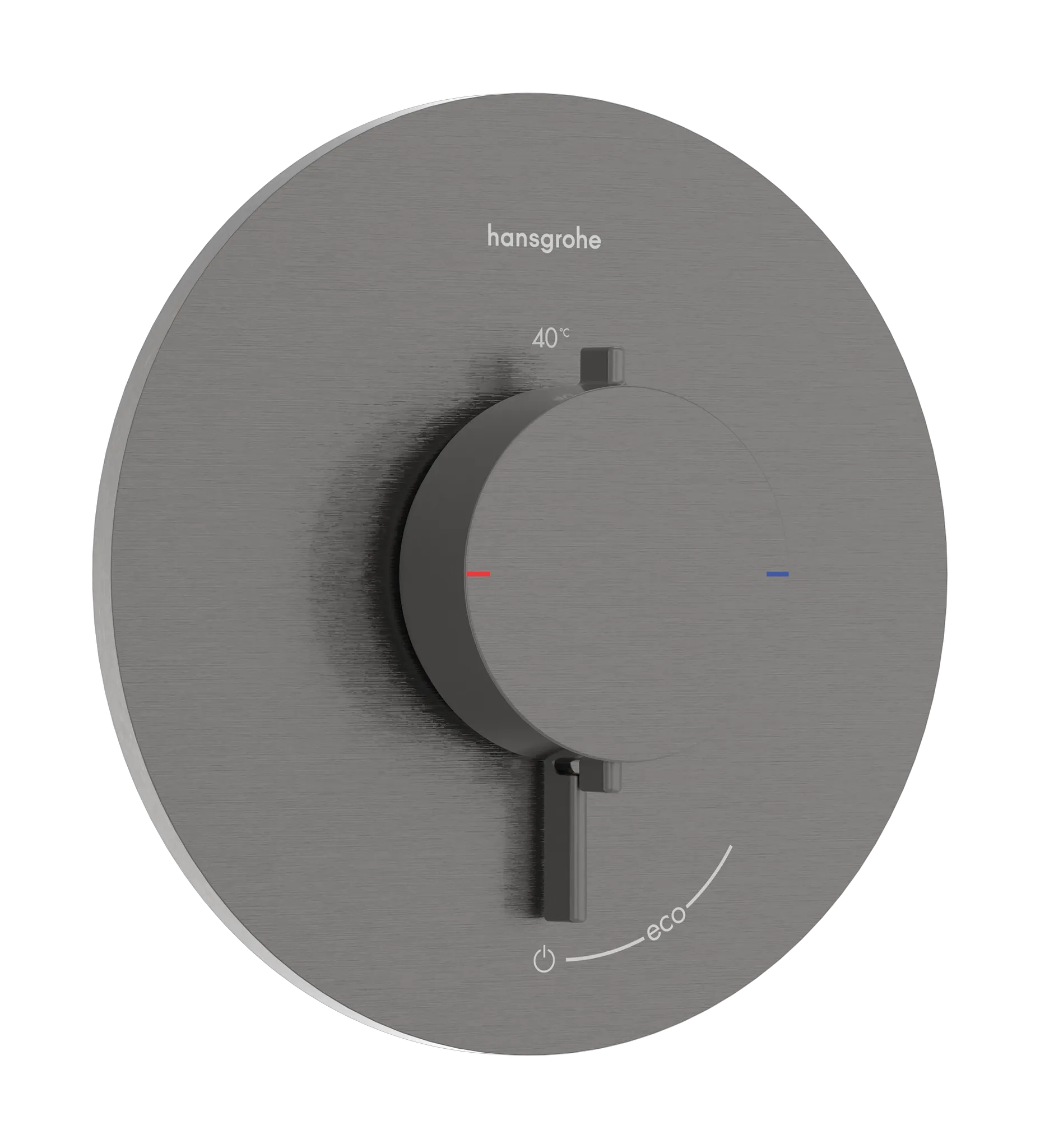 Hansgrohe Ecostat Comfort S Thermostat Unterputz für 1 Verbraucher, Brushed Black Chrome