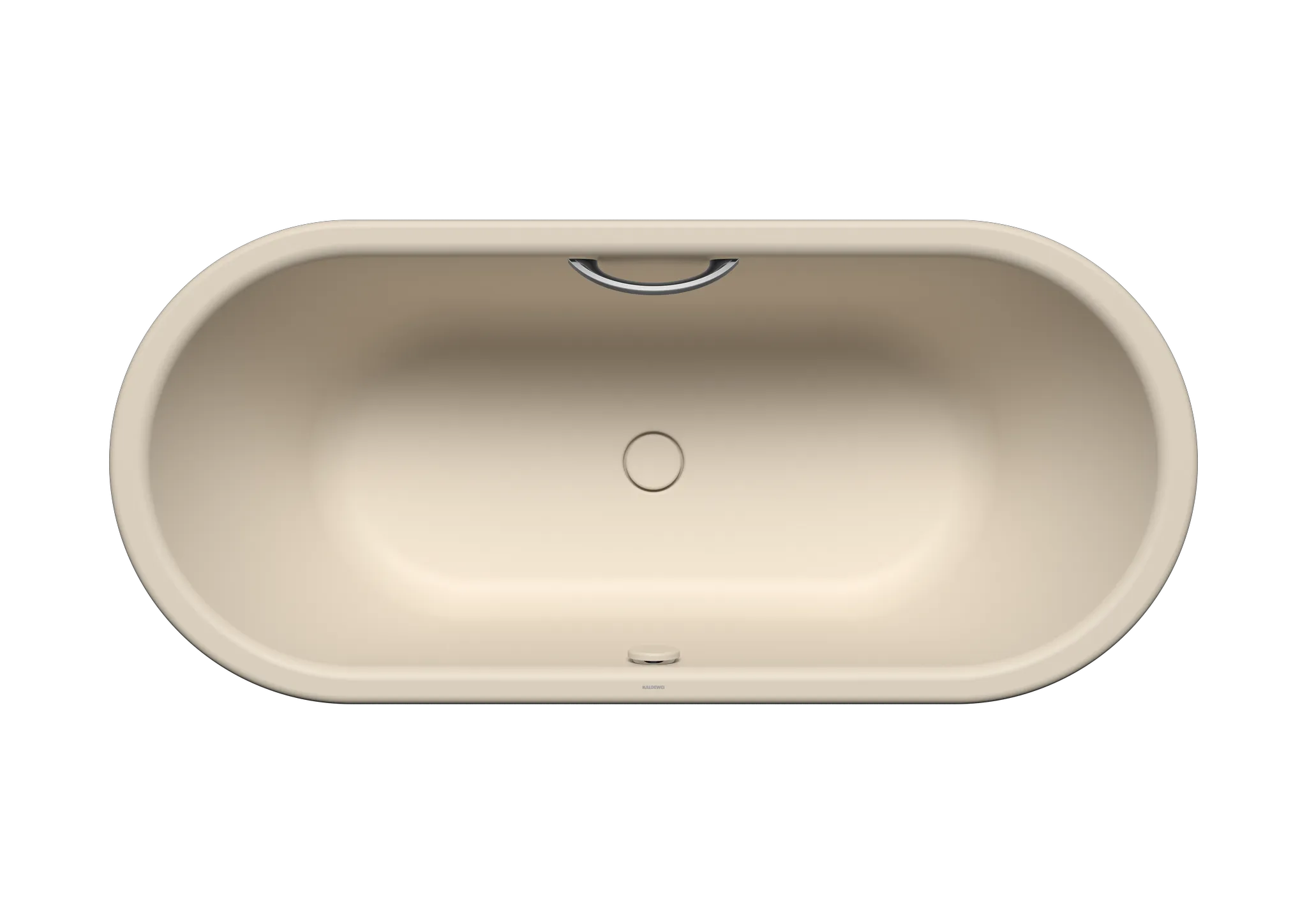 Kaldewei Badewanne „Centro Duo Oval“ oval 180 × 80 cm, ohne Wannenträger, mit Grifflochbohrungen mit Überlaufbohrung, in warm beige 20