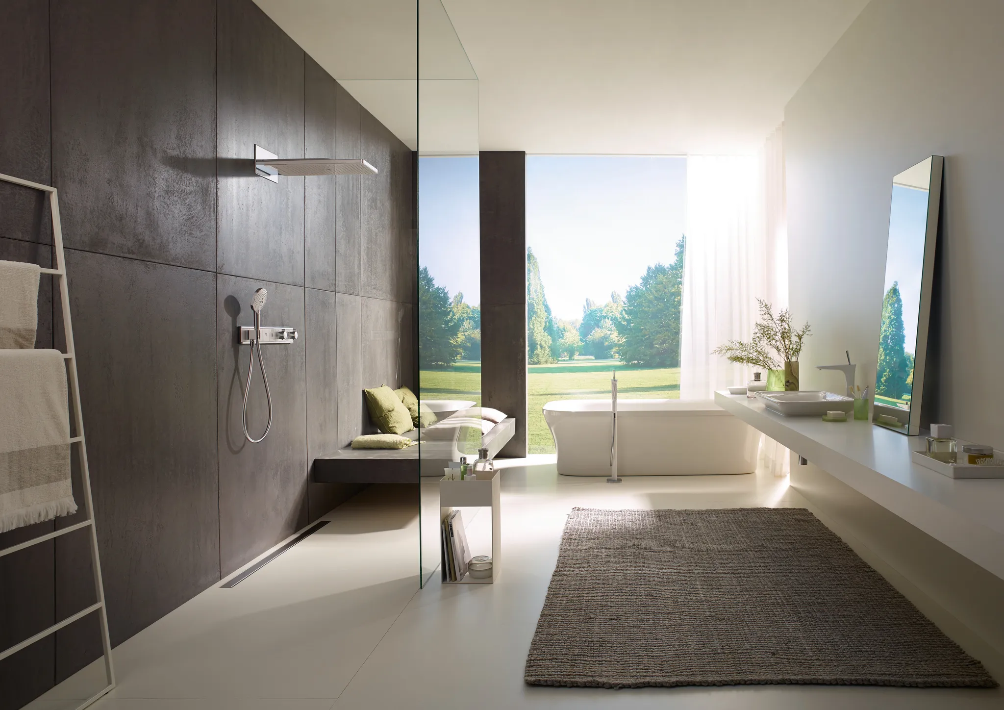 Kopfbrause Rainmaker Select 580 3jet EcoSmart Wandmontage weiss/chrom Kopfbrause Rainmaker Select 580 3jet EcoSmart Wandmontage weiss/chrom