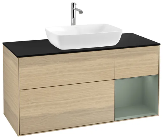 Villeroy & Boch Waschtischunterschrank „Finion“ für Schrankwaschtisch 1200 × 603 × 501 mm Oak Veneer, für Becken mittig