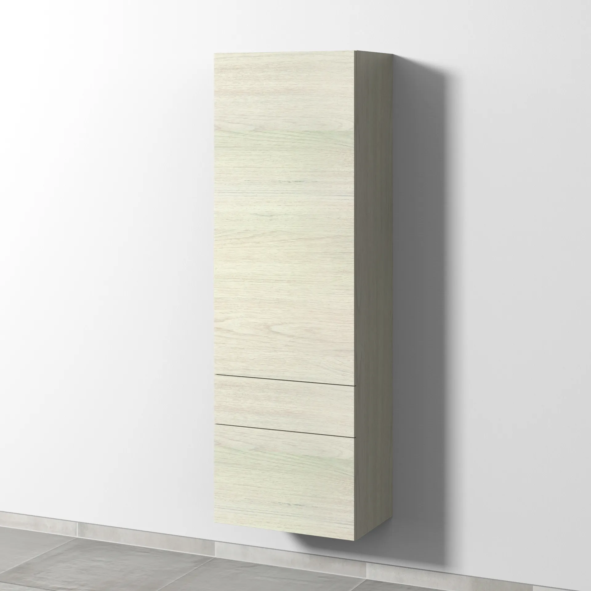 Sanipa Hochschrank „2morrow“ 525 × 1615 × 350 mm in White Oak