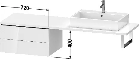 Duravit Unterschrank für Konsole „L-Cube“ 72 × 40 × 54,7 cm Schwarz Hochglanz Duravit Unterschrank für Konsole „L-Cube“ 72 × 40 × 54,7 cm Schwarz Hochglanz