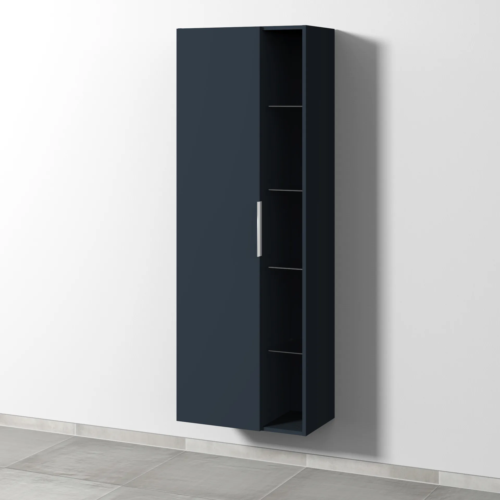 Stauraumschrank links 3way (UP180) 1700x600x345 Graphit-Matt