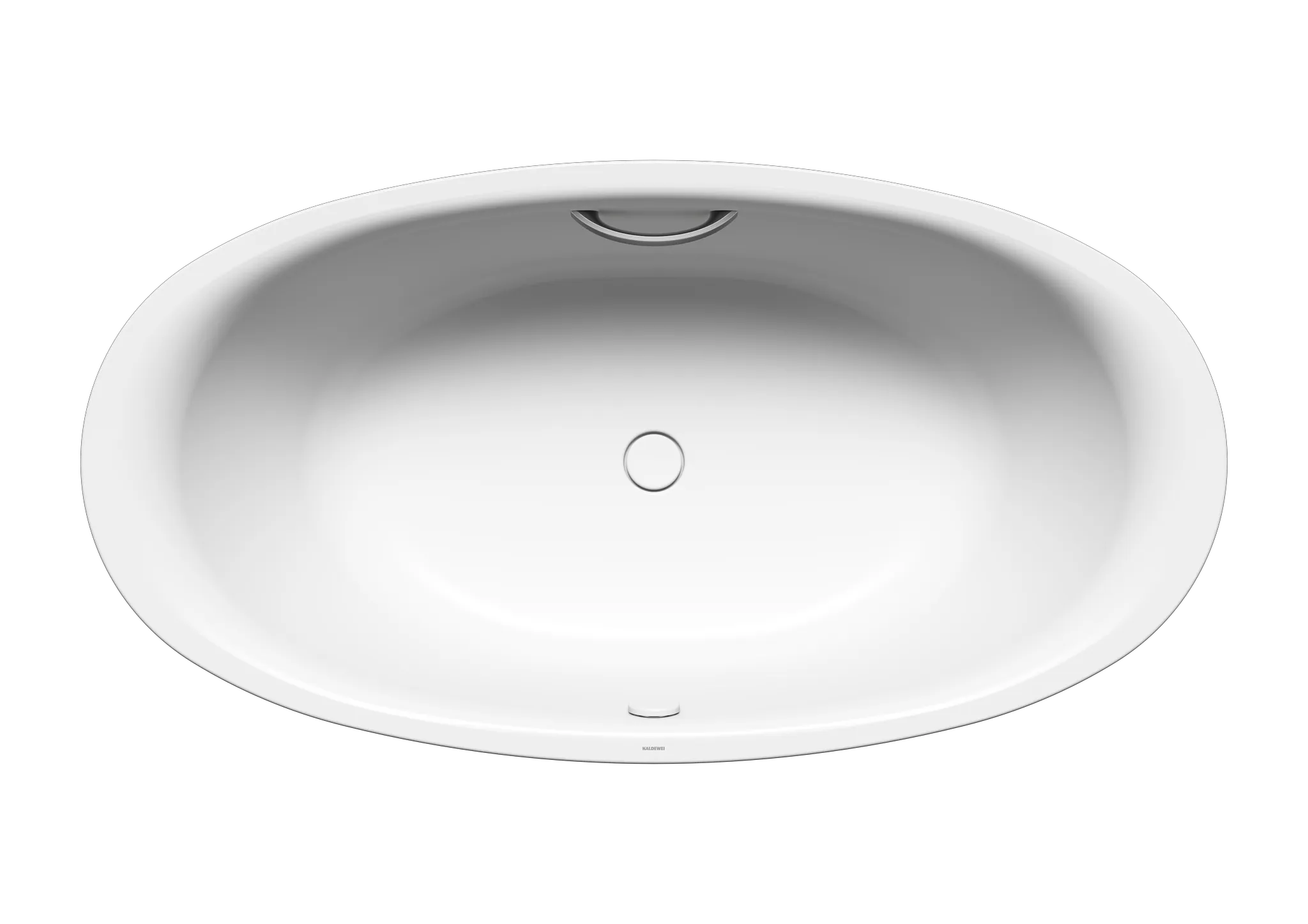 Kaldewei Badewanne „Ellipso Duo Oval“ oval 190 × 100 cm, mit Grifflochbohrungen in alpinweiß
