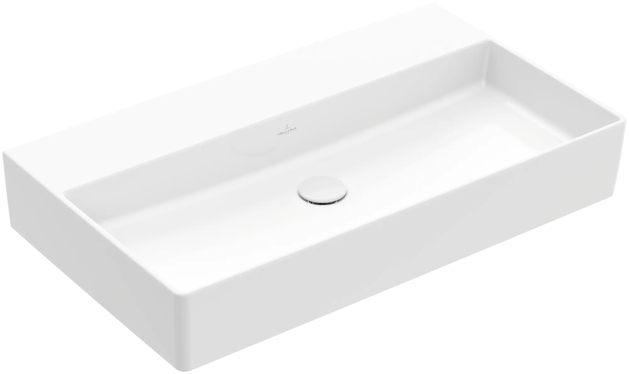 Villeroy & Boch Wandwaschtisch aus TitanCeram geschliffen „Memento 2.0“ 800 × 470 × 140 mm, ohne Hahnlochbohrung in Weiß Alpin Villeroy & Boch Wandwaschtisch aus TitanCeram geschliffen „Memento 2.0“ 800 × 470 × 140 mm, ohne Hahnlochbohrung in Weiß Alpin