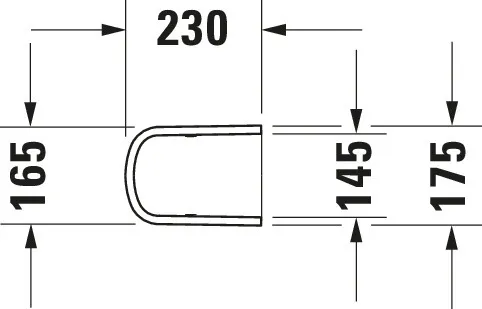 Halbsäule DuraStyle für 070845, weiß