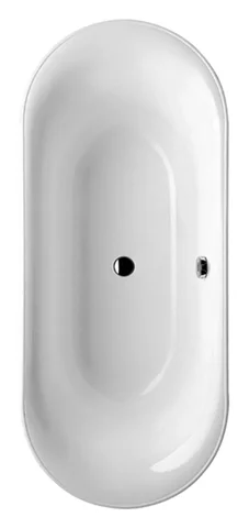 Villeroy & Boch Badewanne „Cetus“ oval 175 × 75 cm, Mittelablauf in Weiß Alpin