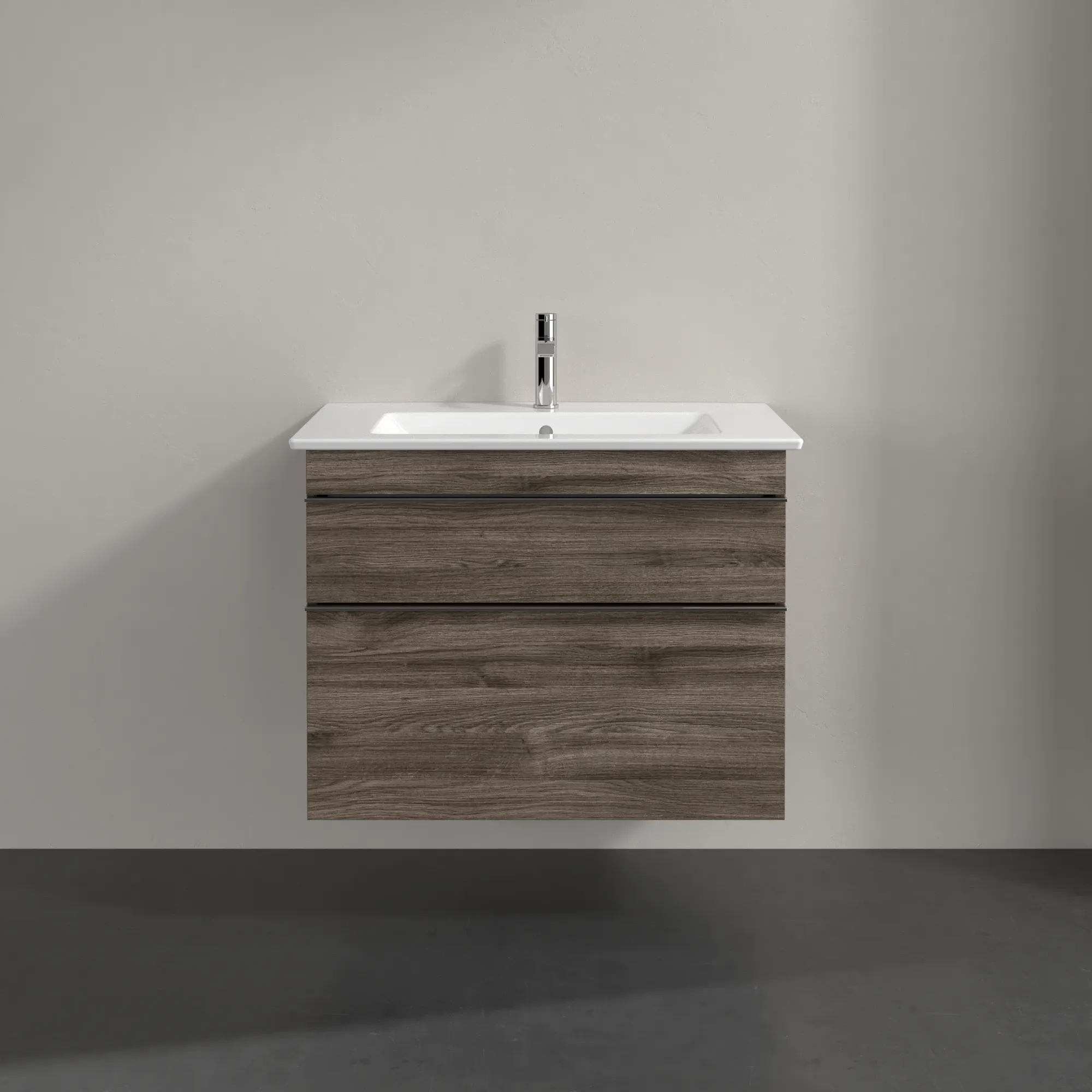 Villeroy & Boch Waschtischunterschrank „Venticello“ für Schrankwaschtisch 753 × 590 × 502 mm Stone Oak, für Becken mittig