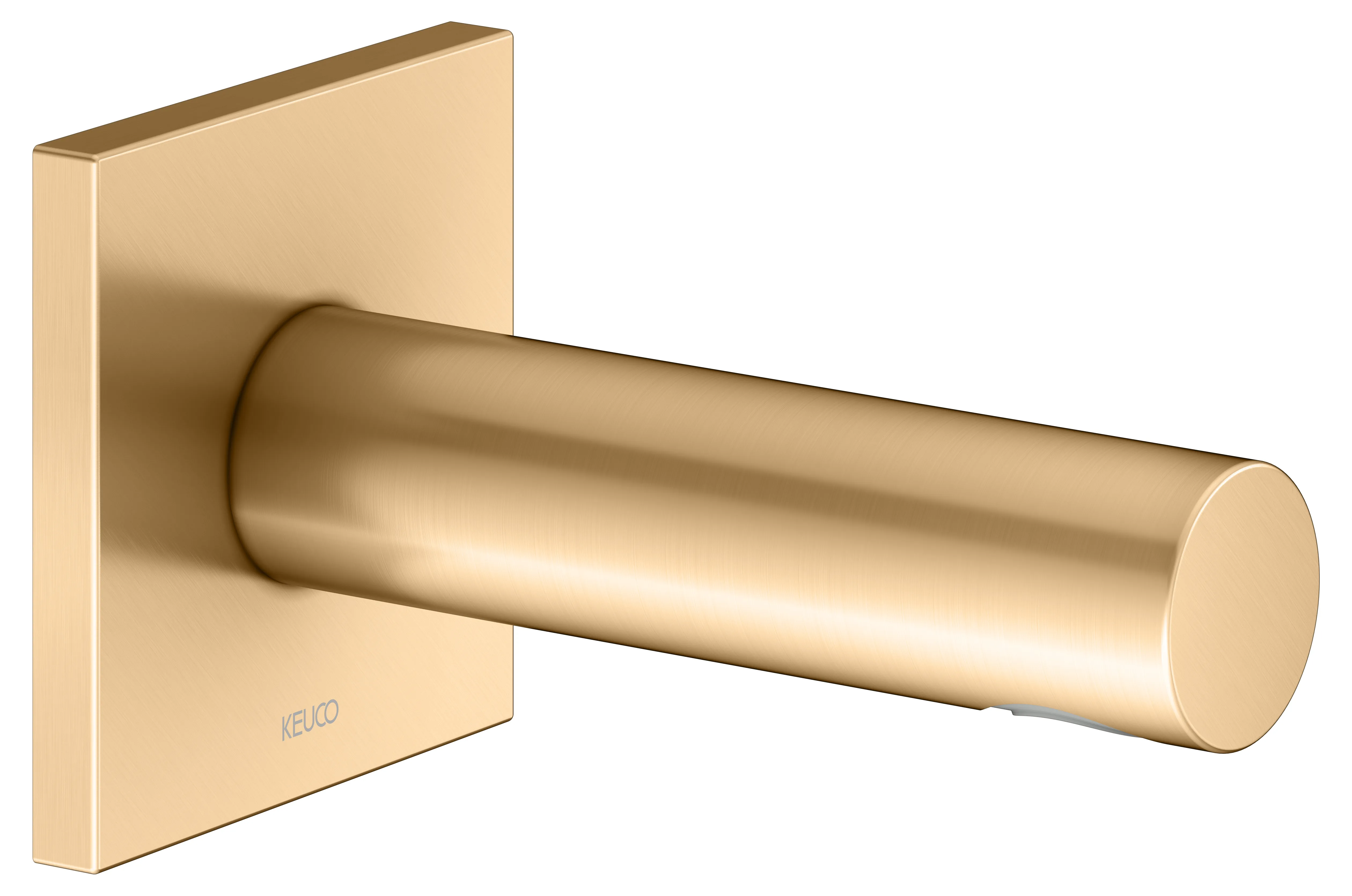 KEUCO IXMO Wanneneinlauf eckig Ausladung 130 mm Messing gebürstet KEUCO IXMO Wanneneinlauf eckig Ausladung 130 mm Messing gebürstet