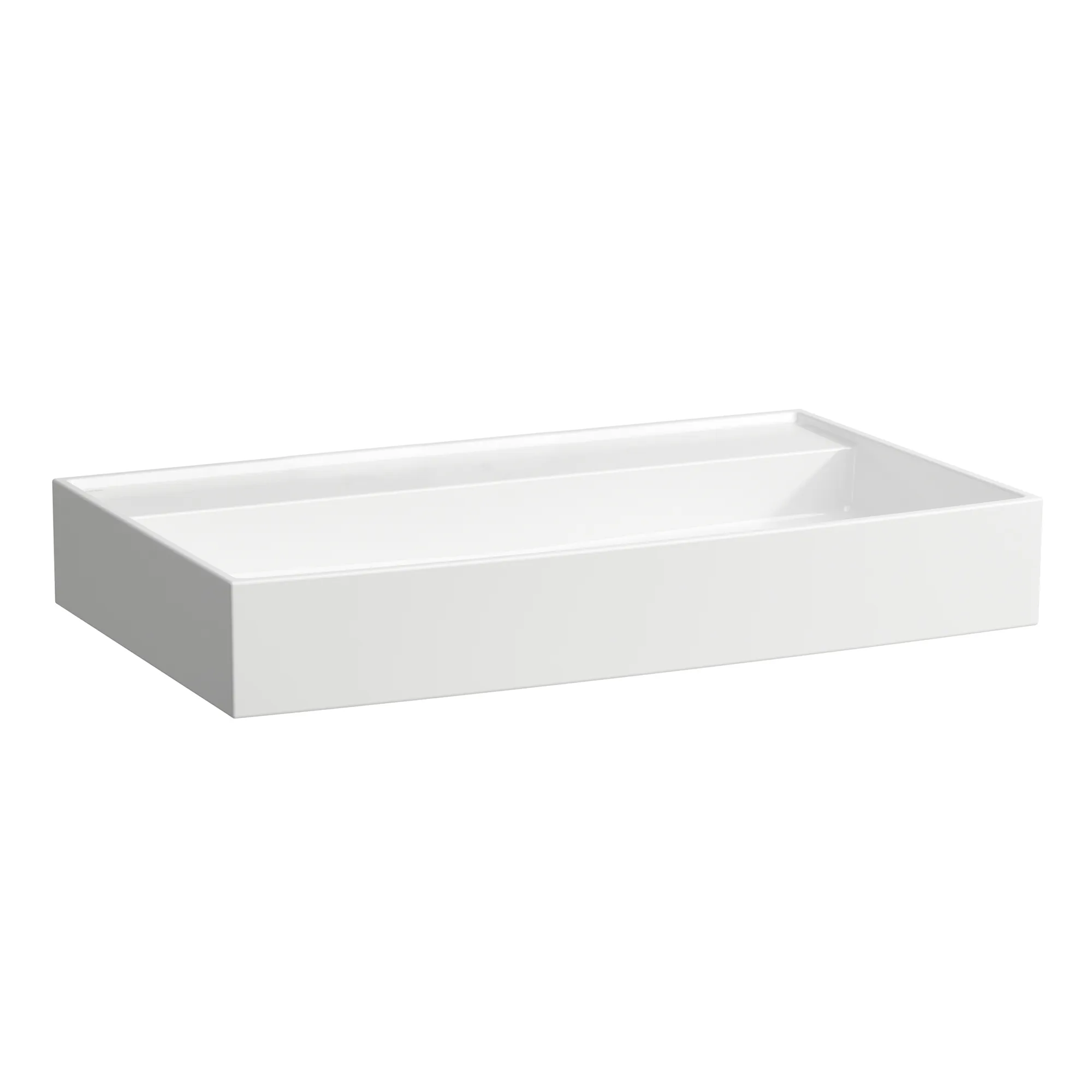 Aufsatzwaschtisch Kartell • 460x800x145 1 Hahnloch mit Überlauf Standardablauf weiß Aufsatzwaschtisch Kartell • 460x800x145 1 Hahnloch mit Überlauf Standardablauf weiß