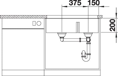 BLANCO SUBLINE 430/270-U BLANCO SUBLINE 430/270-U