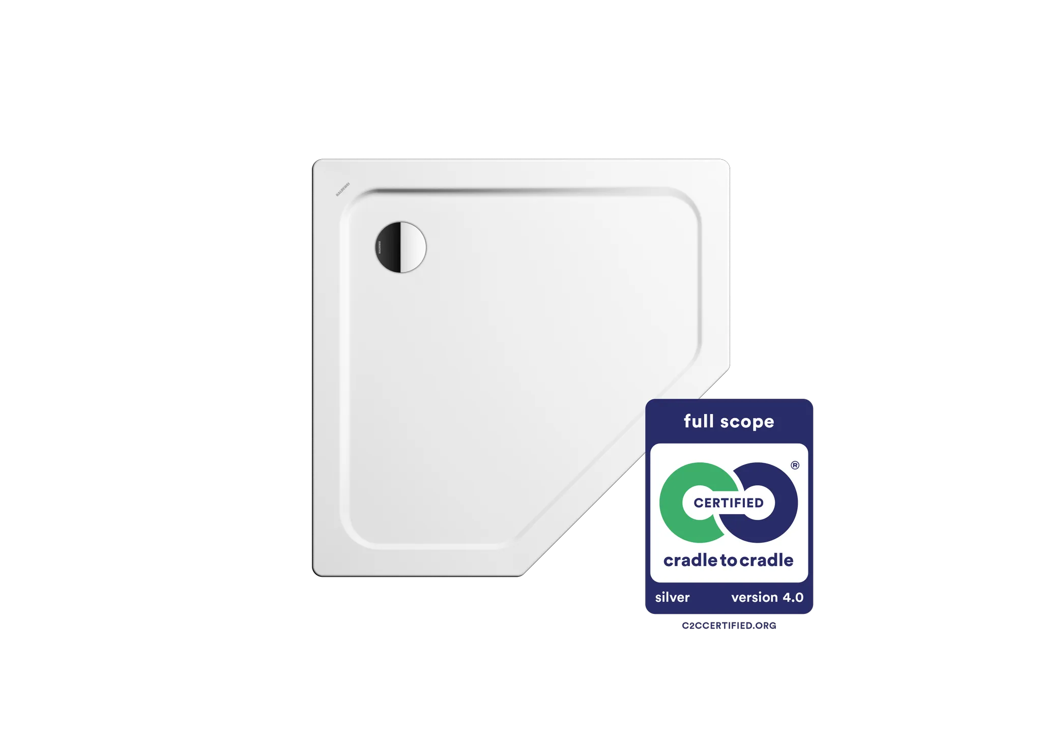 Kaldewei fünfeck Duschwanne „Cornezza“ 90 × 90 cm in alpinweiß Kaldewei fünfeck Duschwanne „Cornezza“ 90 × 90 cm in alpinweiß