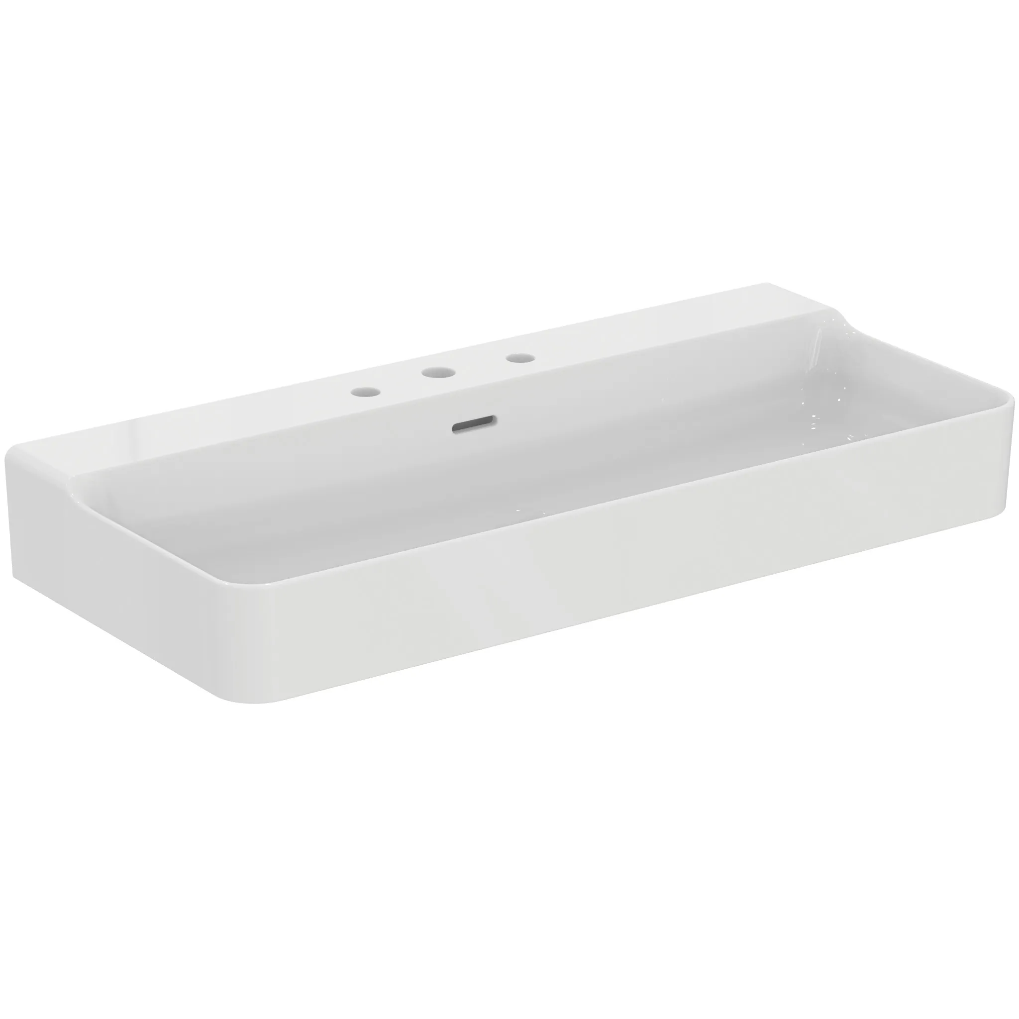 Ideal Standard Conca Waschtisch, 3 Hahnlöcher, weiß mit IdealPlus, 1000x450x165 mm Ideal Standard Conca Waschtisch, 3 Hahnlöcher, weiß mit IdealPlus, 1000x450x165 mm