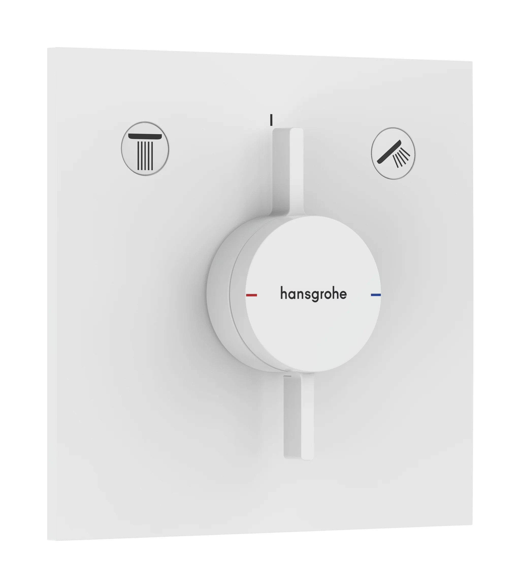 Hansgrohe DuoTurn E Mischer Unterputz, 2 Verbraucher, mattweiß, max. Durchflussmenge 29,5 l/min bei 3 bar