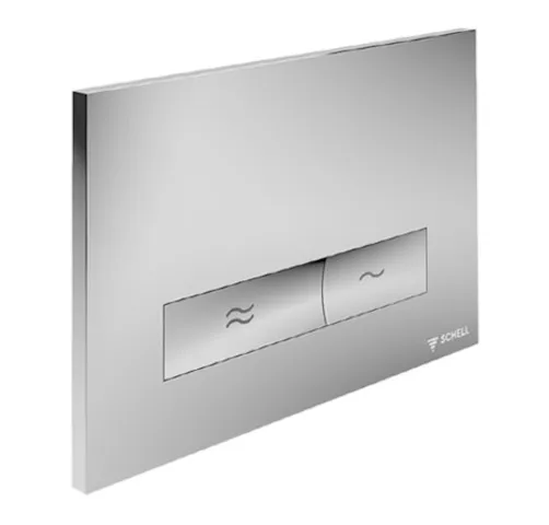 WC-Betätigungsplatte MONTUS KONKAV, Frontplatte chrom