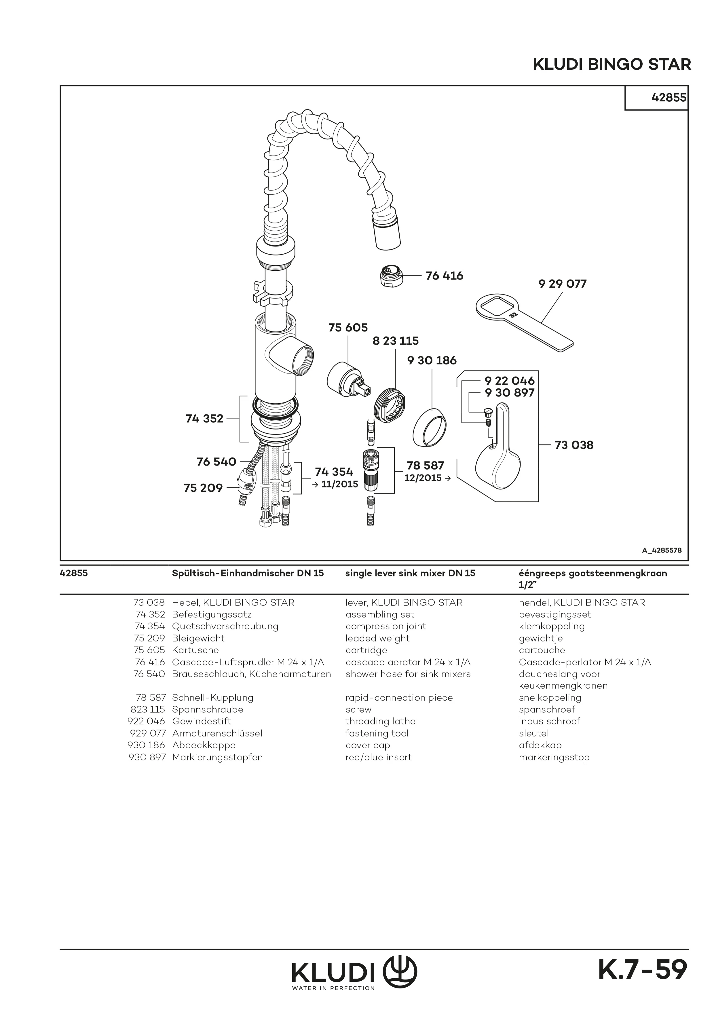 BINGO STAR 200 Spültisch EHM mitFeder u.herausz.Auslauf Wasserspararmatur BINGO STAR 200 Spültisch EHM mitFeder u.herausz.Auslauf Wasserspararmatur