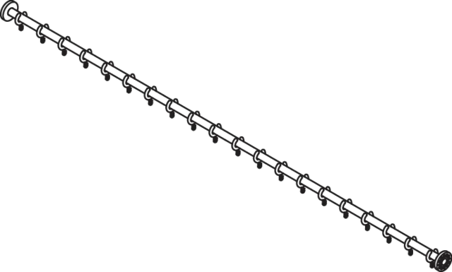 HEWI Duschvorhangstange pulverbeschichtet „System 900“ 7 × 200 cm HEWI Duschvorhangstange pulverbeschichtet „System 900“ 7 × 200 cm