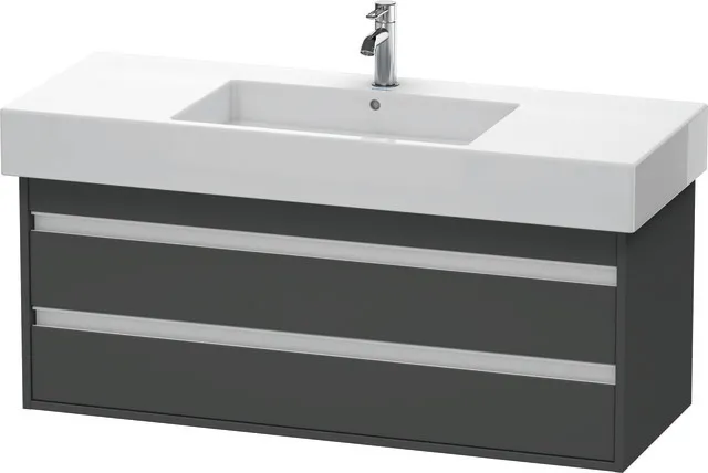 Duravit Waschtischunterschrank wandhängend „Ketho“ 120 × 48 × 45,5 cm Graphit Matt Duravit Waschtischunterschrank wandhängend „Ketho“ 120 × 48 × 45,5 cm Graphit Matt