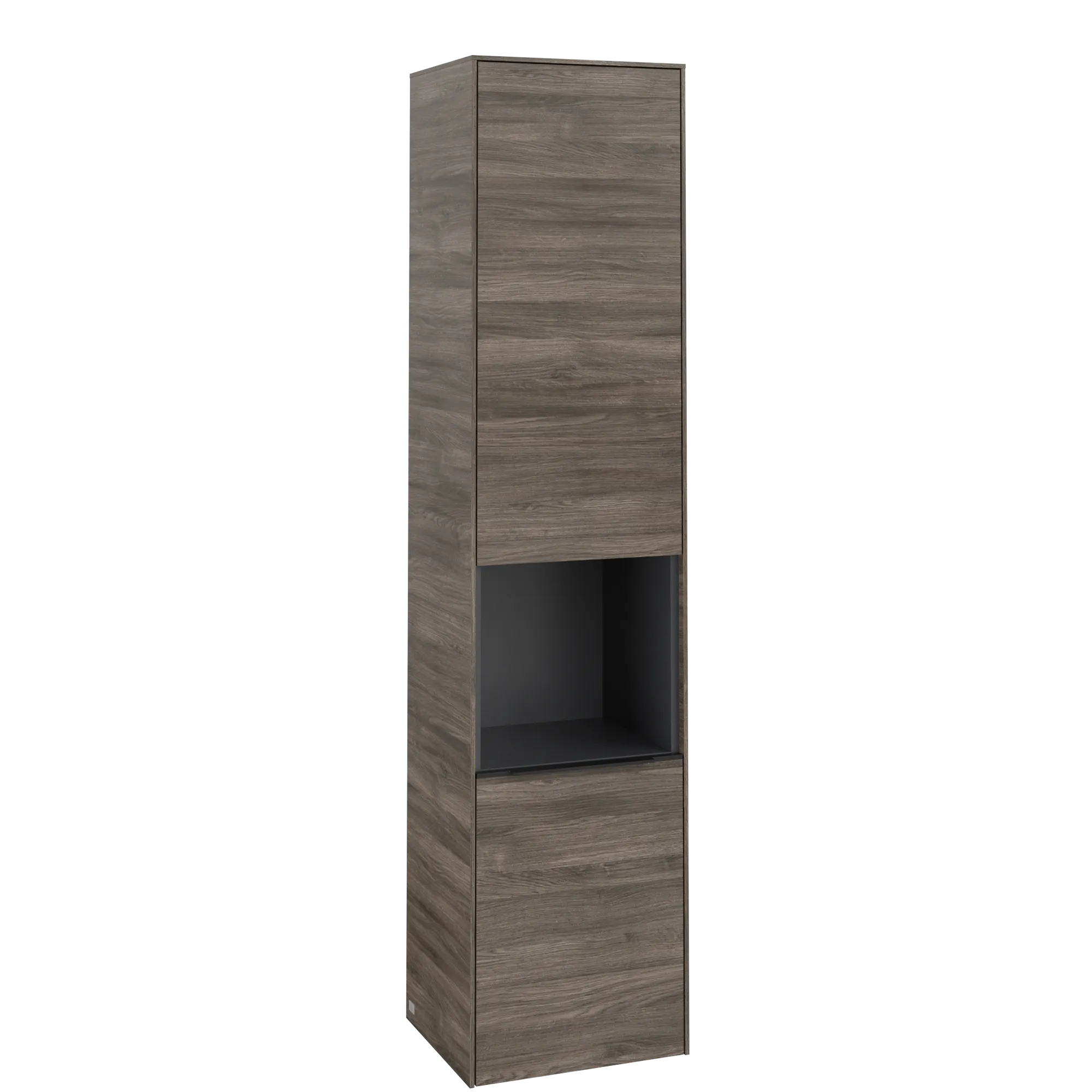 Villeroy & Boch Hochschrank mit offenem Fach „Subway 3.0“ 40 × 171 × 36,2 × 36,2 cm 2 Türen, 1 × offenes Fach, 2 × fixer Fachboden, Anschlag: links, 3 × Glasfachboden, 2 Türen, Anschlag links