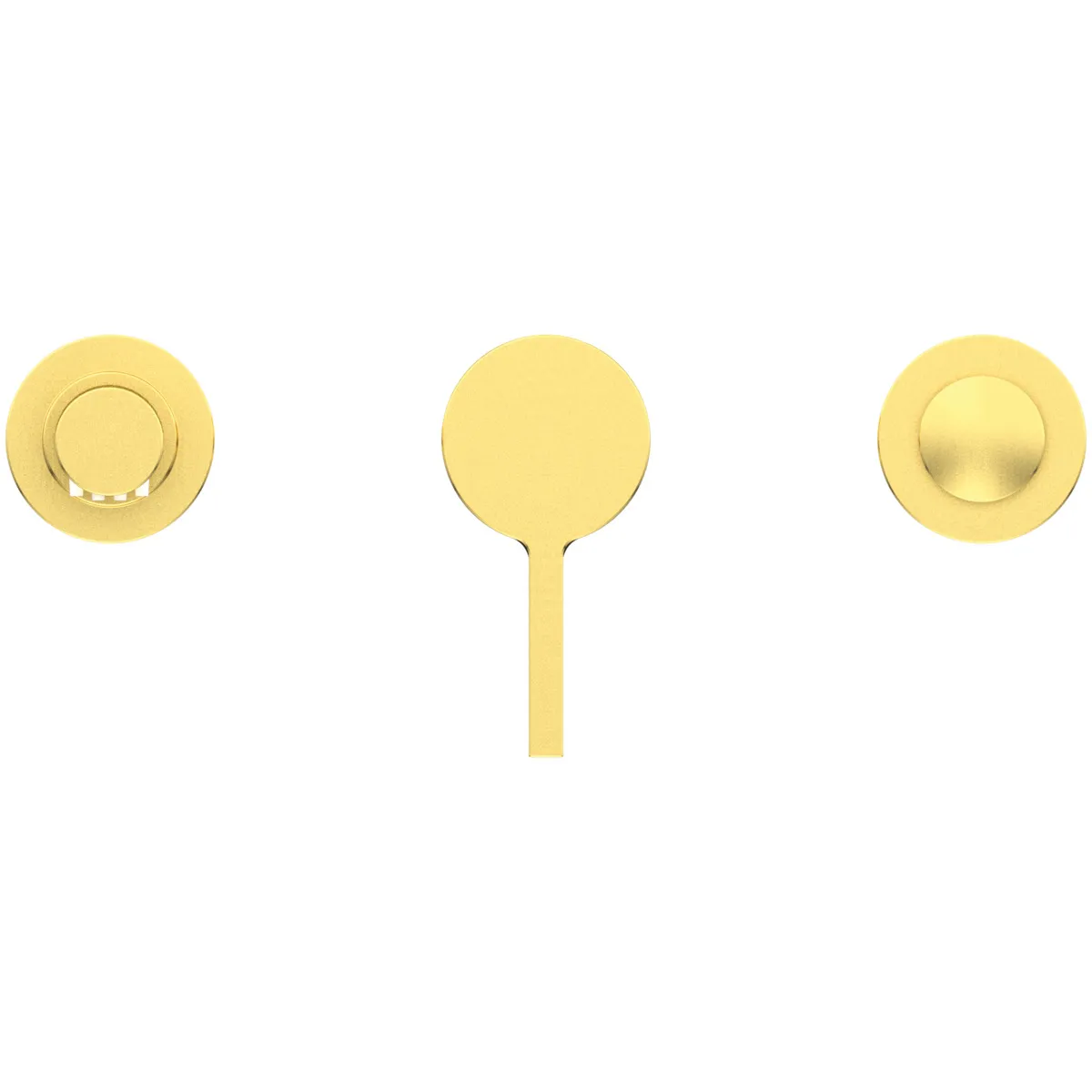 3-Loch Wannenrandarmatur Joy, ohne Auslauf, mit Stab-Handbrause und Umsteller, Brushed Gold