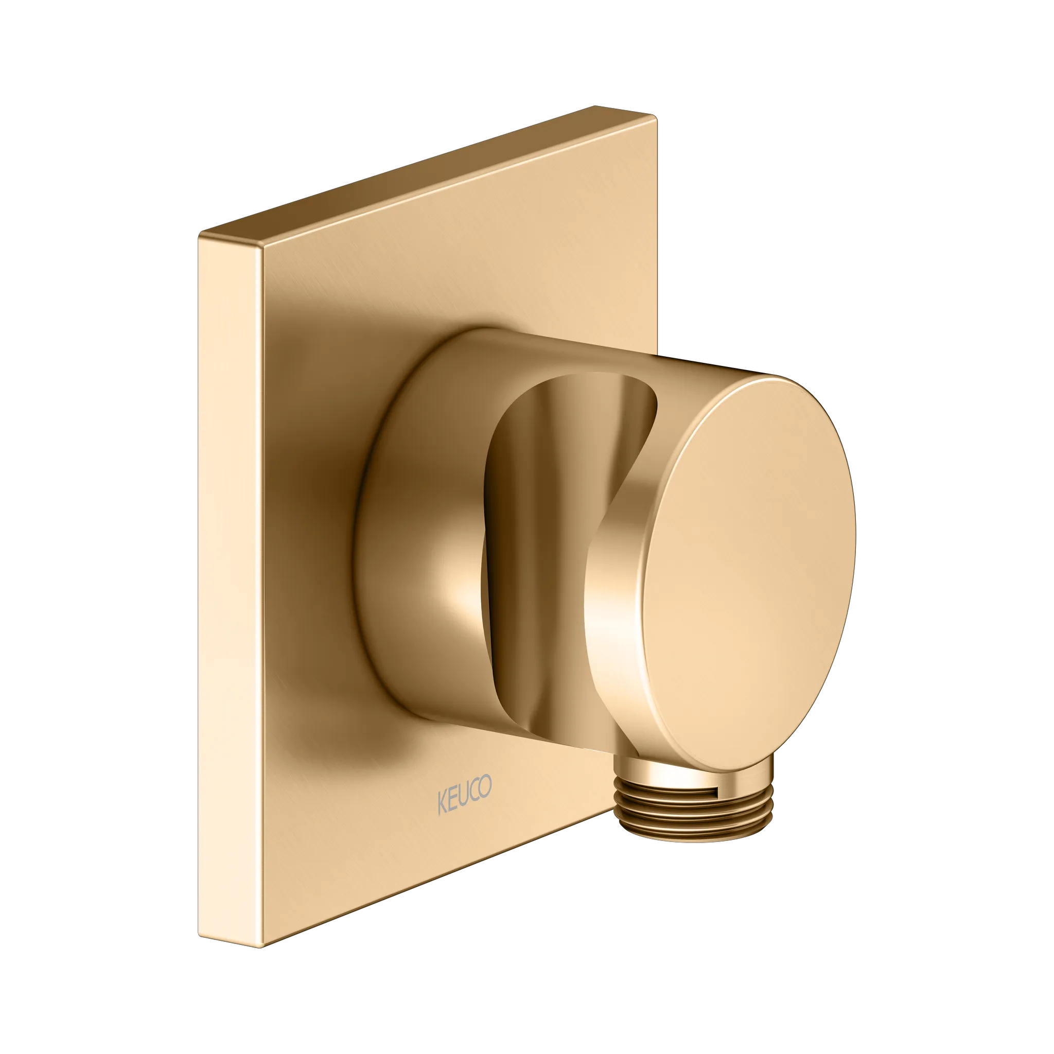 IXMO Schlauchanschluß DN15 eckig Messing gebürstet IXMO Schlauchanschluß DN15 eckig Messing gebürstet