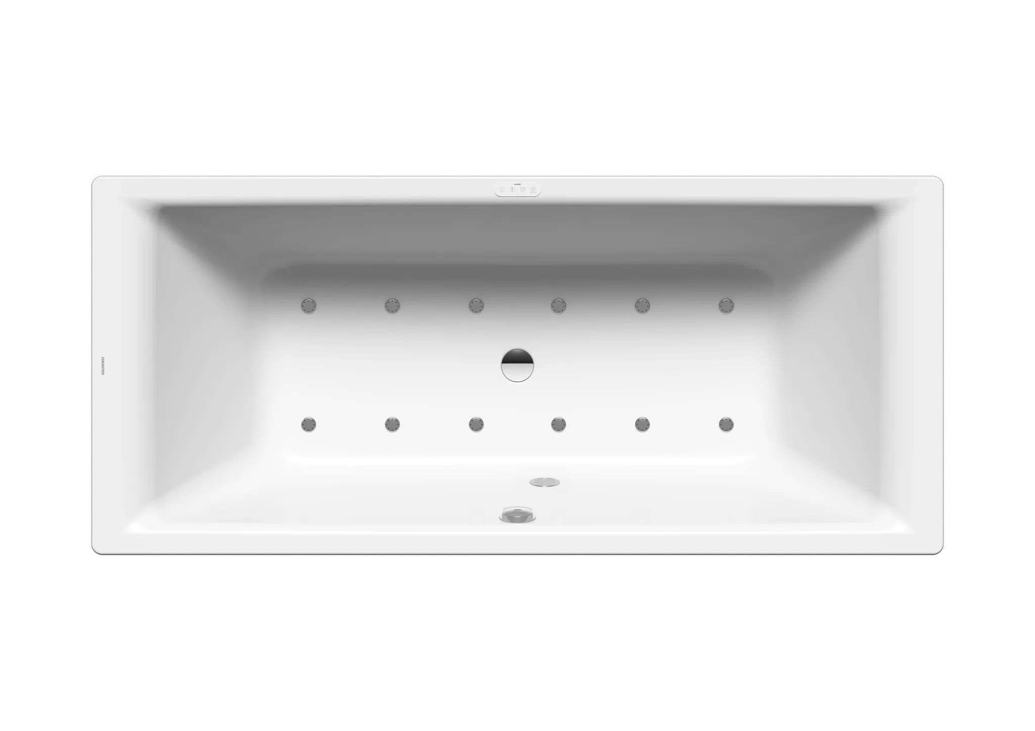 Kaldewei Whirlwanne „Puro Duo“ 180 × 80 cm, rechts mit Airmassage Soul, in alpinweiß