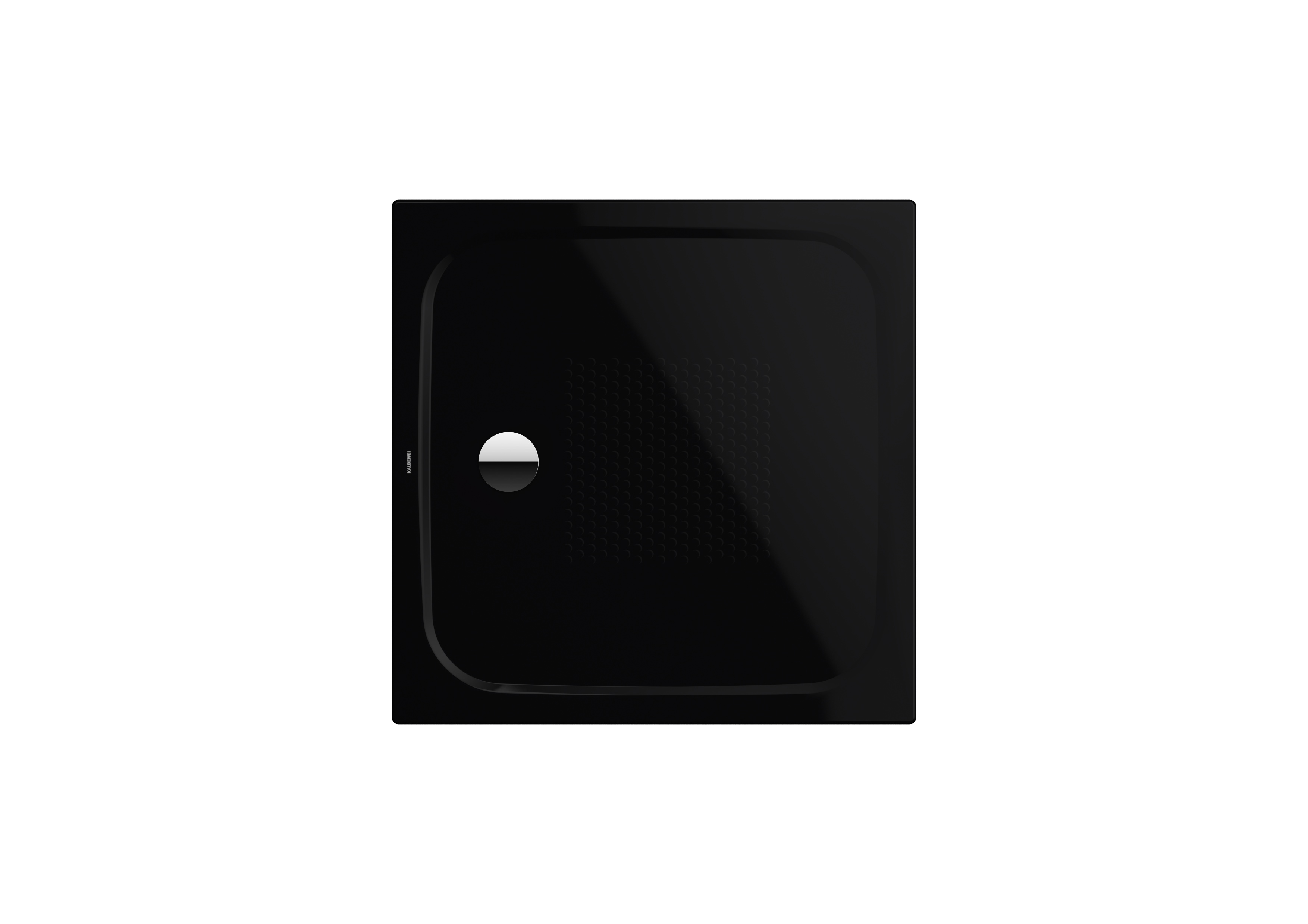 Kaldewei quadrat Duschwanne „Cayonoplan“ 80 × 80 cm in schwarz mit Antislip