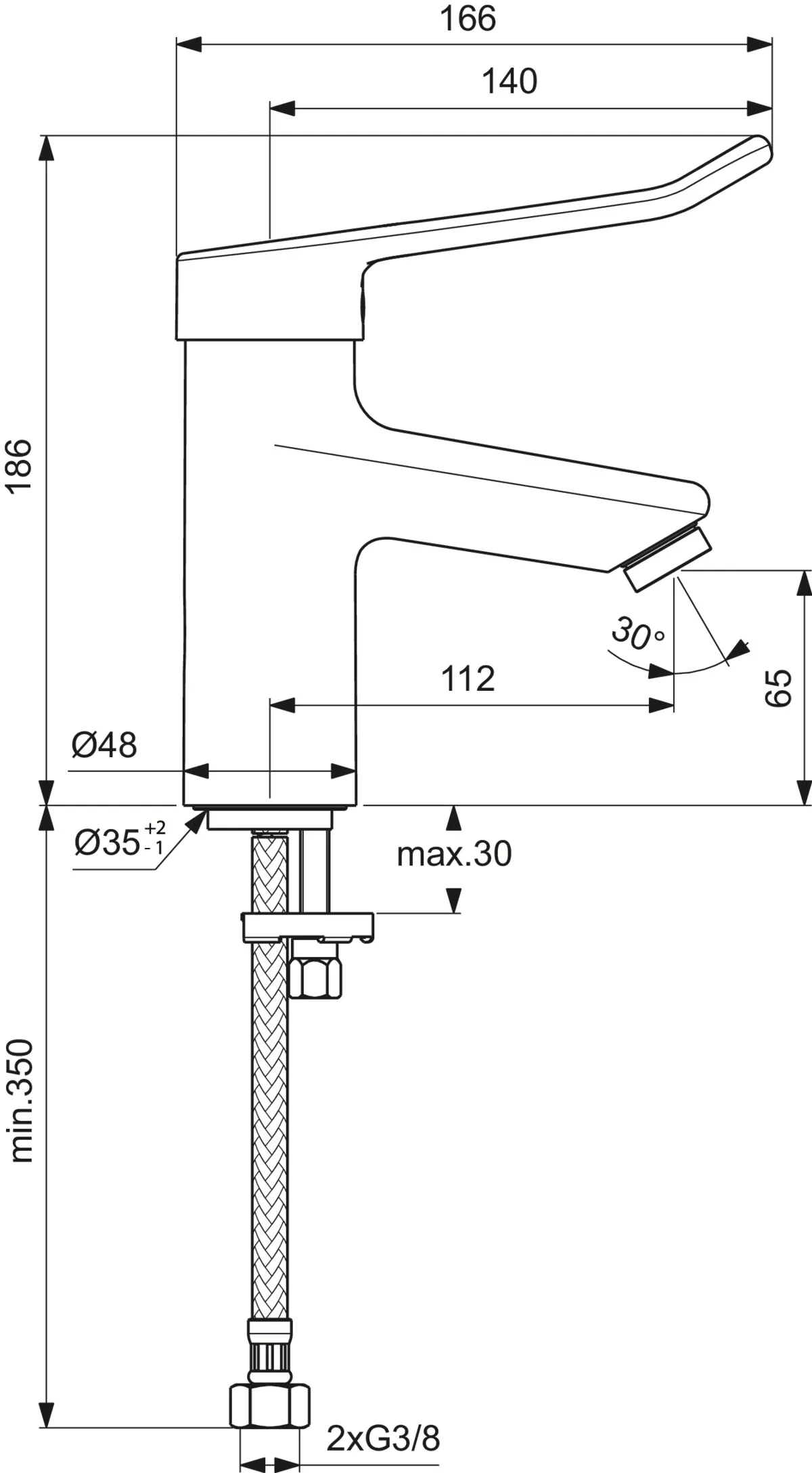 Waschtischarmatur Ceraplus mit Bügelgriff ohne Ablaufgarnitur Ausladung 112mm Chrom Waschtischarmatur Ceraplus mit Bügelgriff ohne Ablaufgarnitur Ausladung 112mm Chrom