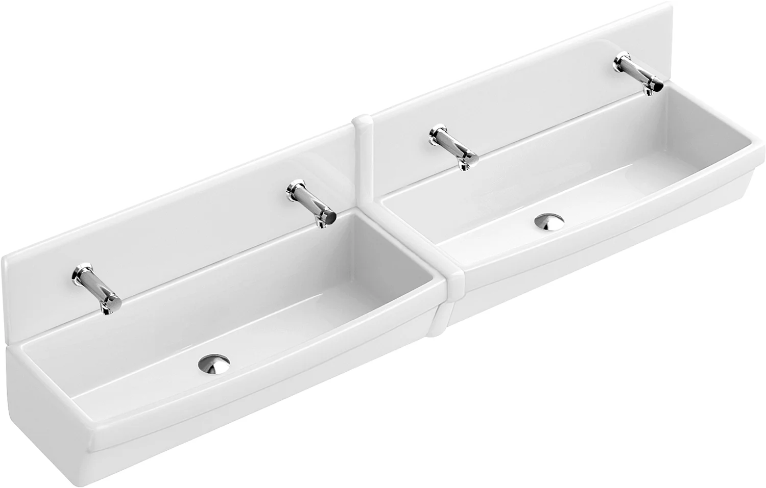 Villeroy & Boch Waschbecken-Deckleiste für Reihenwaschanlage „O.novo“ 100 cm in weiß alpin Villeroy & Boch Waschbecken-Deckleiste für Reihenwaschanlage „O.novo“ 100 cm in weiß alpin