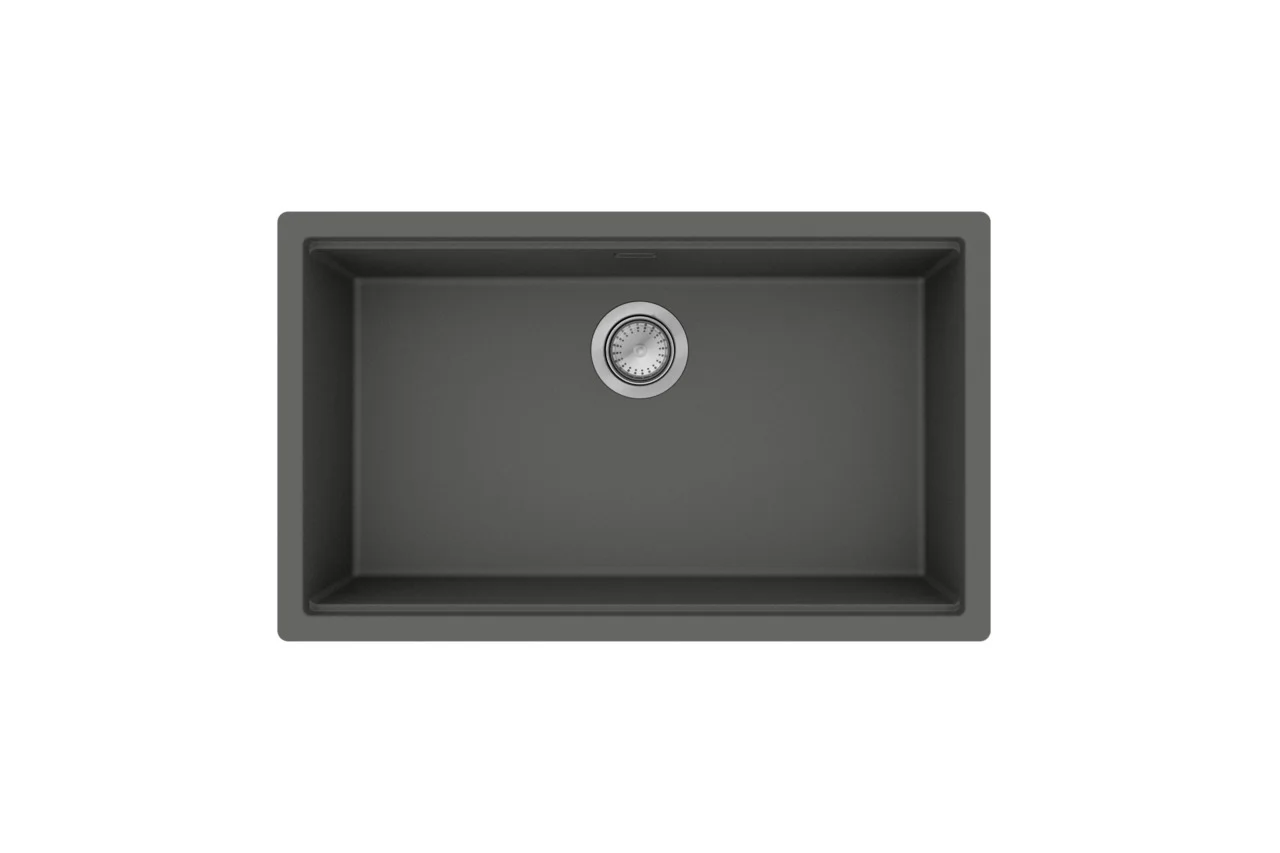 Hansgrohe Unterbauspüle S53 Serie 700 Steingrau, 736 x 436 mm, Beckentiefe 190 mm, für 80 cm Unterschrank Hansgrohe Unterbauspüle S53 Serie 700 Steingrau, 736 x 436 mm, Beckentiefe 190 mm, für 80 cm Unterschrank
