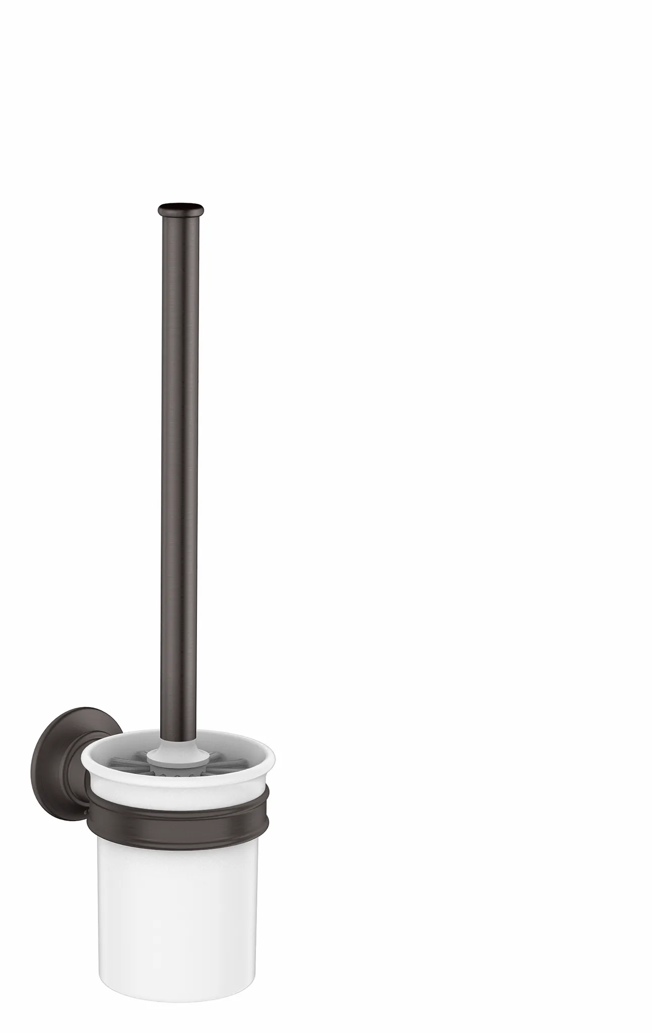 Hansgrohe AXOR Montreux Toilettenbürstenhalter Wandmontage, Brushed Black Chrome, 35 mm Bohrabstand, 6 mm Bohrlochdurchmesser Hansgrohe AXOR Montreux Toilettenbürstenhalter Wandmontage, Brushed Black Chrome, 35 mm Bohrabstand, 6 mm Bohrlochdurchmesser