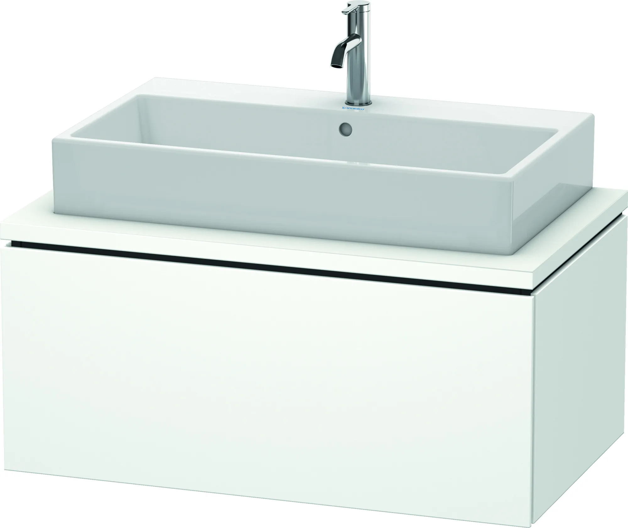 Duravit Waschtischunterschrank wandhängend „L-Cube“ 92 × 40 × 54,7 cm Weiß Matt Duravit Waschtischunterschrank wandhängend „L-Cube“ 92 × 40 × 54,7 cm Weiß Matt