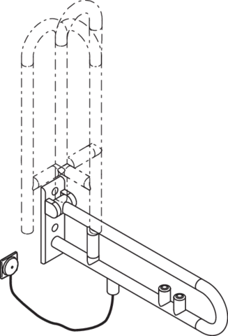 HEWI Stützklappgriff „Serie 801“