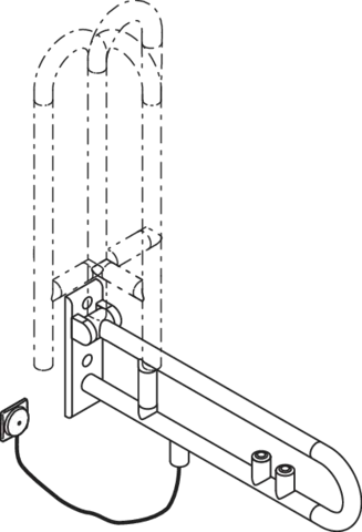 HEWI Stützklappgriff „Serie 801“ HEWI Stützklappgriff „Serie 801“