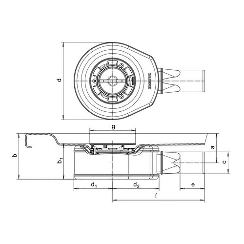Kaldewei Ablaufgarnitur Modell 4049 „KA 90“ 10,49 cm