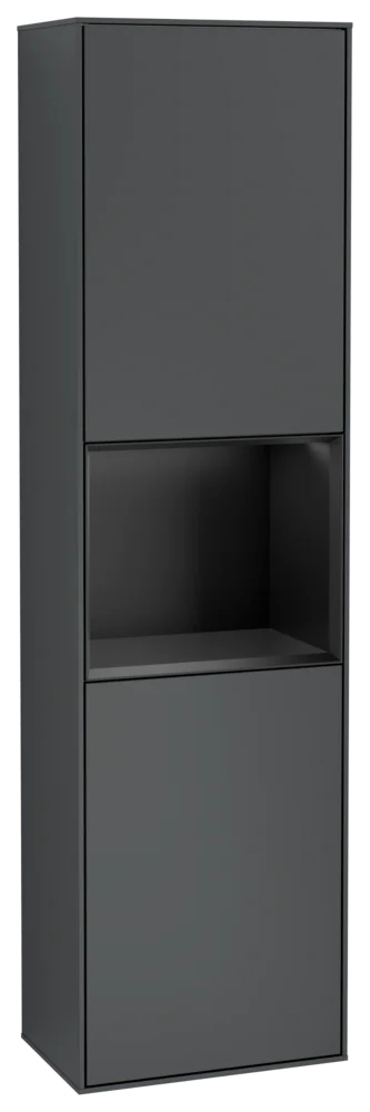 Villeroy & Boch Finion Hochschrank G47, 418x1516x270mm, Midnight Blue Matt Lacquer/Black Matt Lacquer