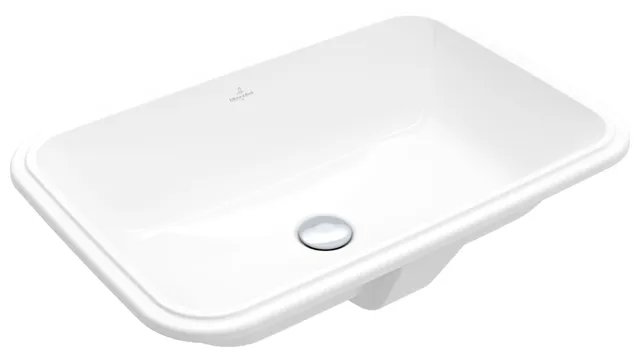 Villeroy & Boch Unterbauwaschtisch „Architectura“ 630 × 430 × 175 mm, ohne Hahnlochbohrung in Weiß Alpin Villeroy & Boch Unterbauwaschtisch „Architectura“ 630 × 430 × 175 mm, ohne Hahnlochbohrung in Weiß Alpin