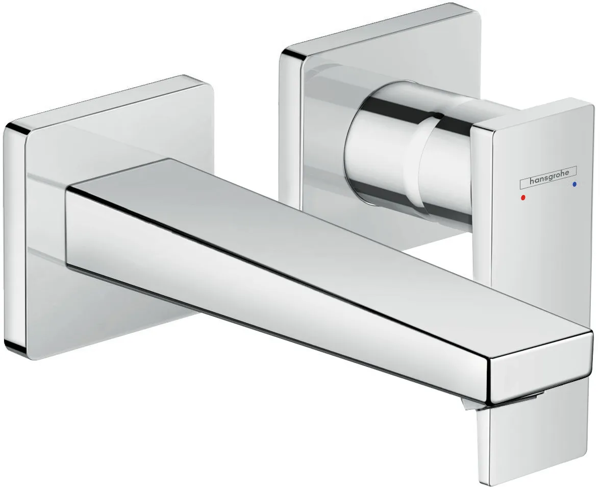 2-Loch Waschtischarmatur Unterputz Metropol F-Set chrom kurzer Auslauf