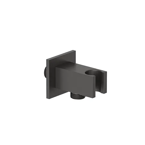 Kludi A-QA Wandanschlussbogen mit Brausehalter eckig Mattschwarz DN 15, Ausladung 48 mm Kludi A-QA Wandanschlussbogen mit Brausehalter eckig Mattschwarz DN 15, Ausladung 48 mm