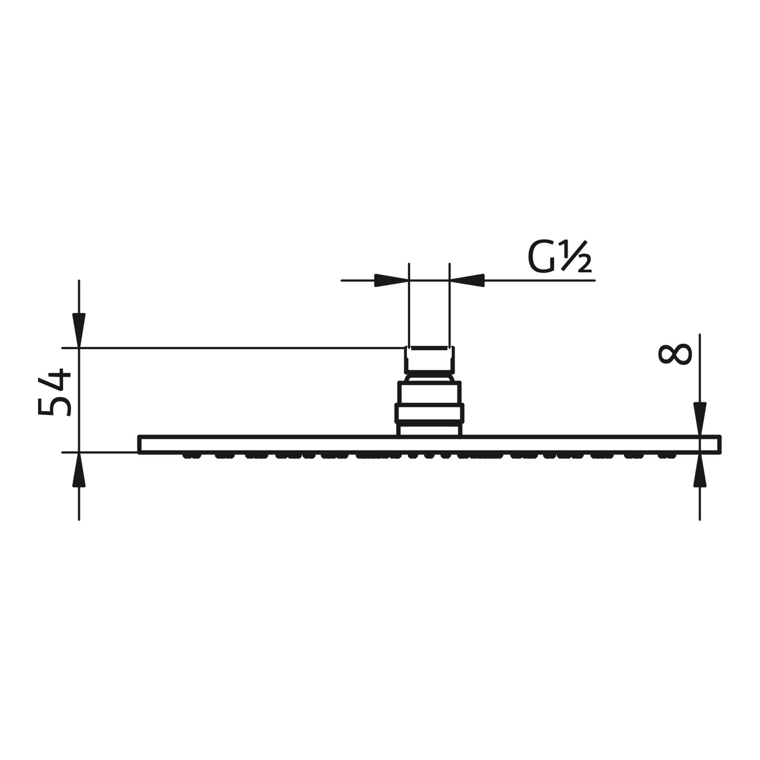 HSK Kopfbrause ⌀ 30 × 0,8 cm in chrom HSK Kopfbrause ⌀ 30 × 0,8 cm in chrom