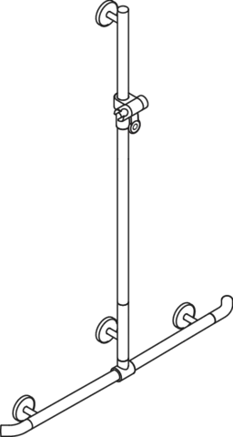 HEWI Haltegriff „System 800K“ in Anthrazitgrau HEWI Haltegriff „System 800K“ in Anthrazitgrau