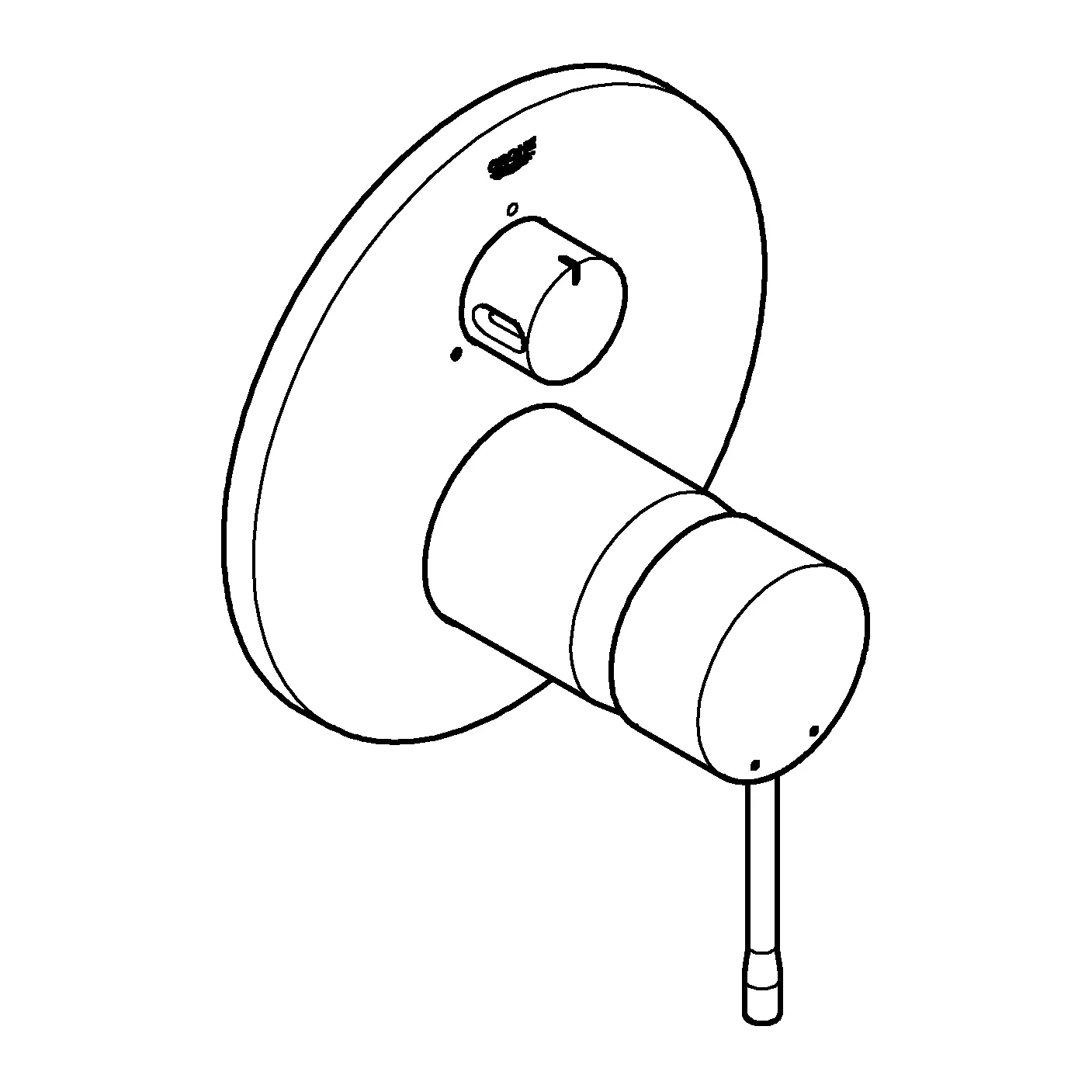 Grohe Essence Einhandbatterie mit 3-Wege Umstellung, hard graphite geb. Grohe Essence Einhandbatterie mit 3-Wege Umstellung, hard graphite geb.