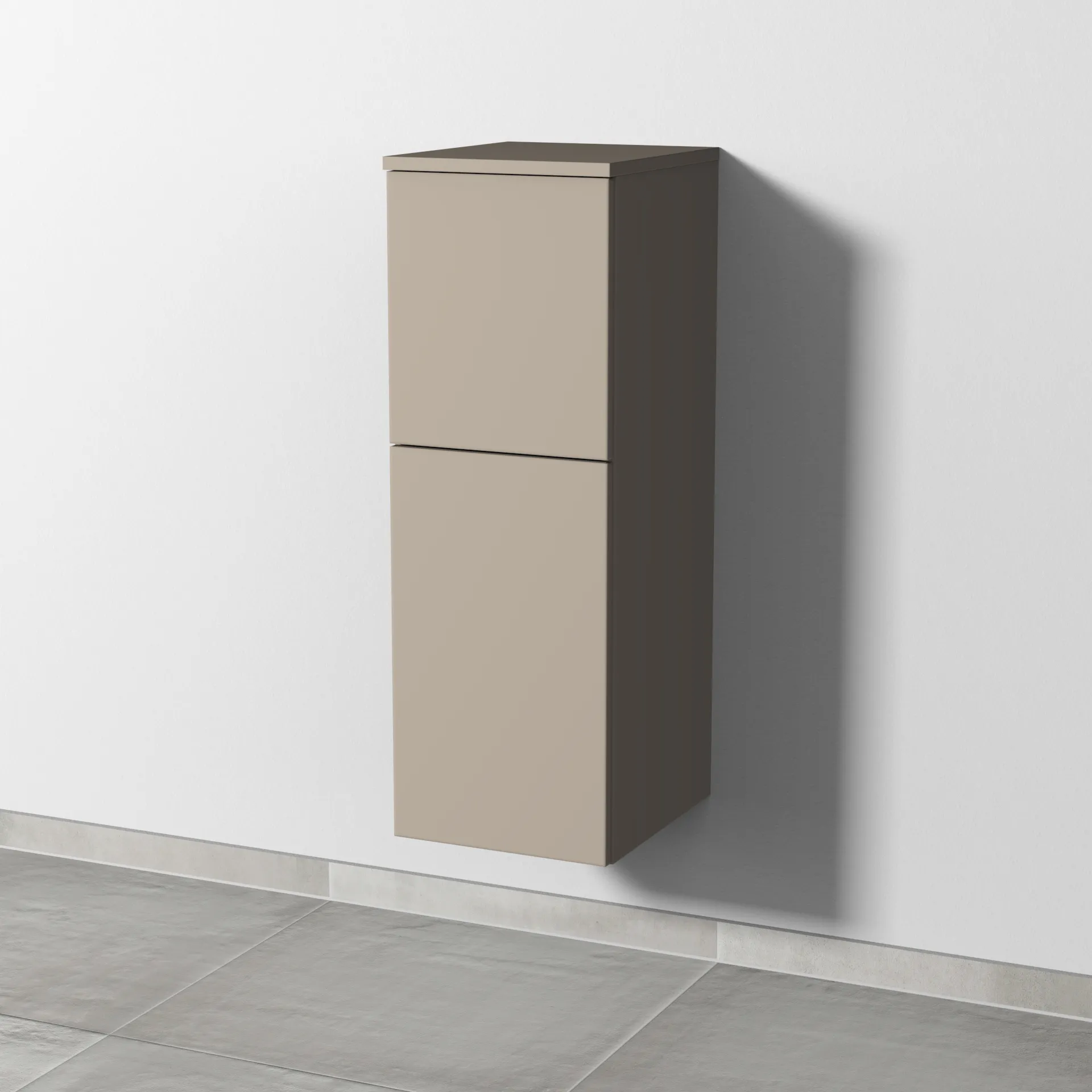Sanipa Mittelschrank „3way“ 300 × 850 × 345 mm Anschlag links, in Sandgrau (matt), Anschlag links