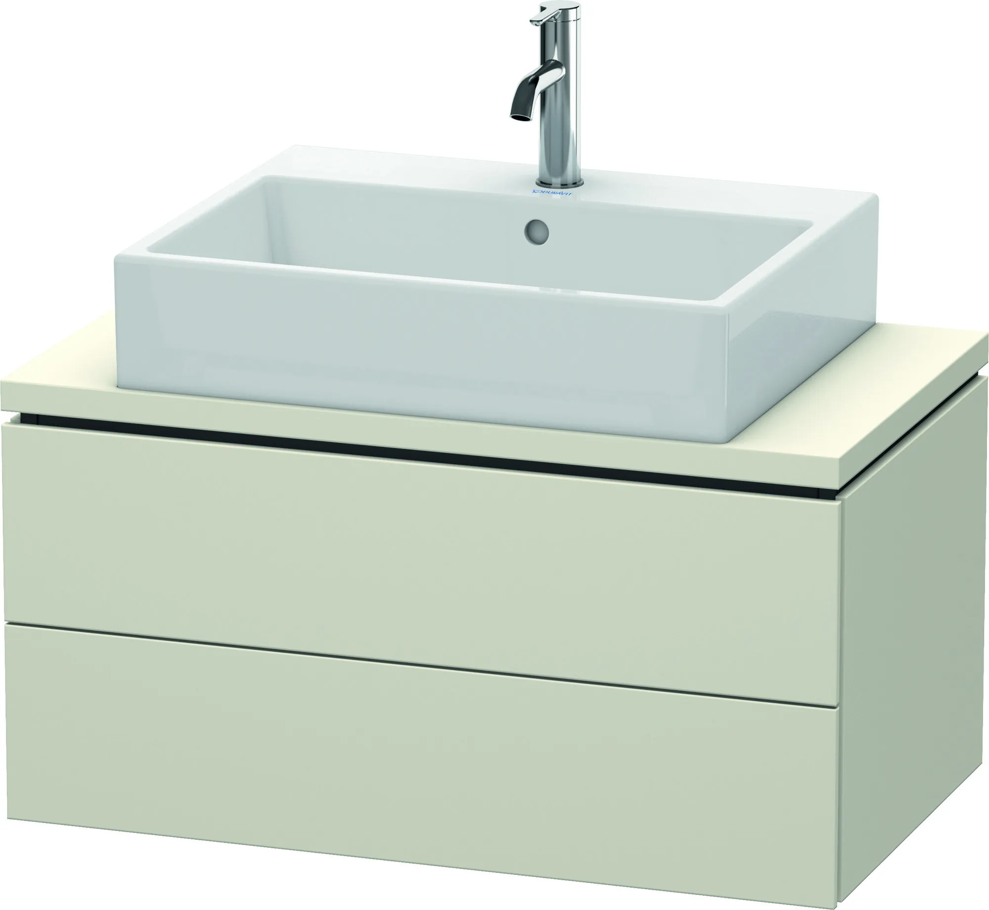 Duravit Waschtischunterschrank wandhängend „L-Cube“ 82 × 40 × 47,7 cm Taupe Matt Duravit Waschtischunterschrank wandhängend „L-Cube“ 82 × 40 × 47,7 cm Taupe Matt